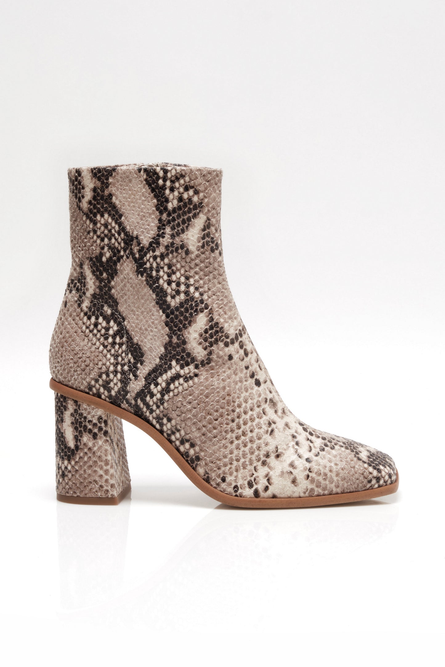 women's snake print boots